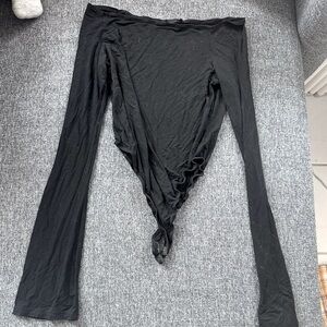 Black long sleeve bodysuit